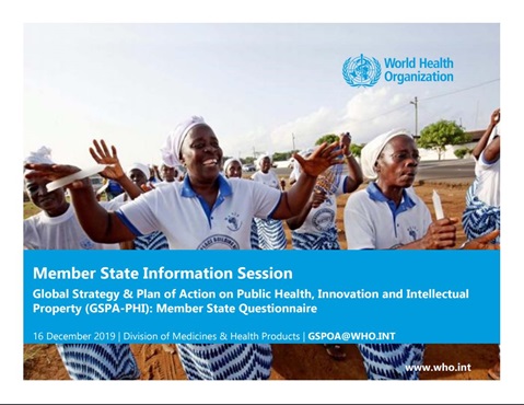 WHO Presentation during the Information GSPA-PHI Session